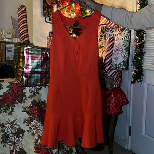 orange party dress